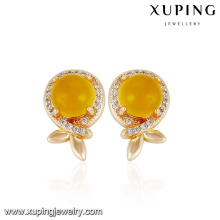 93025 Wholesale nobby ladies jewelry fruit shaped colorful opal prong setting stud earrings